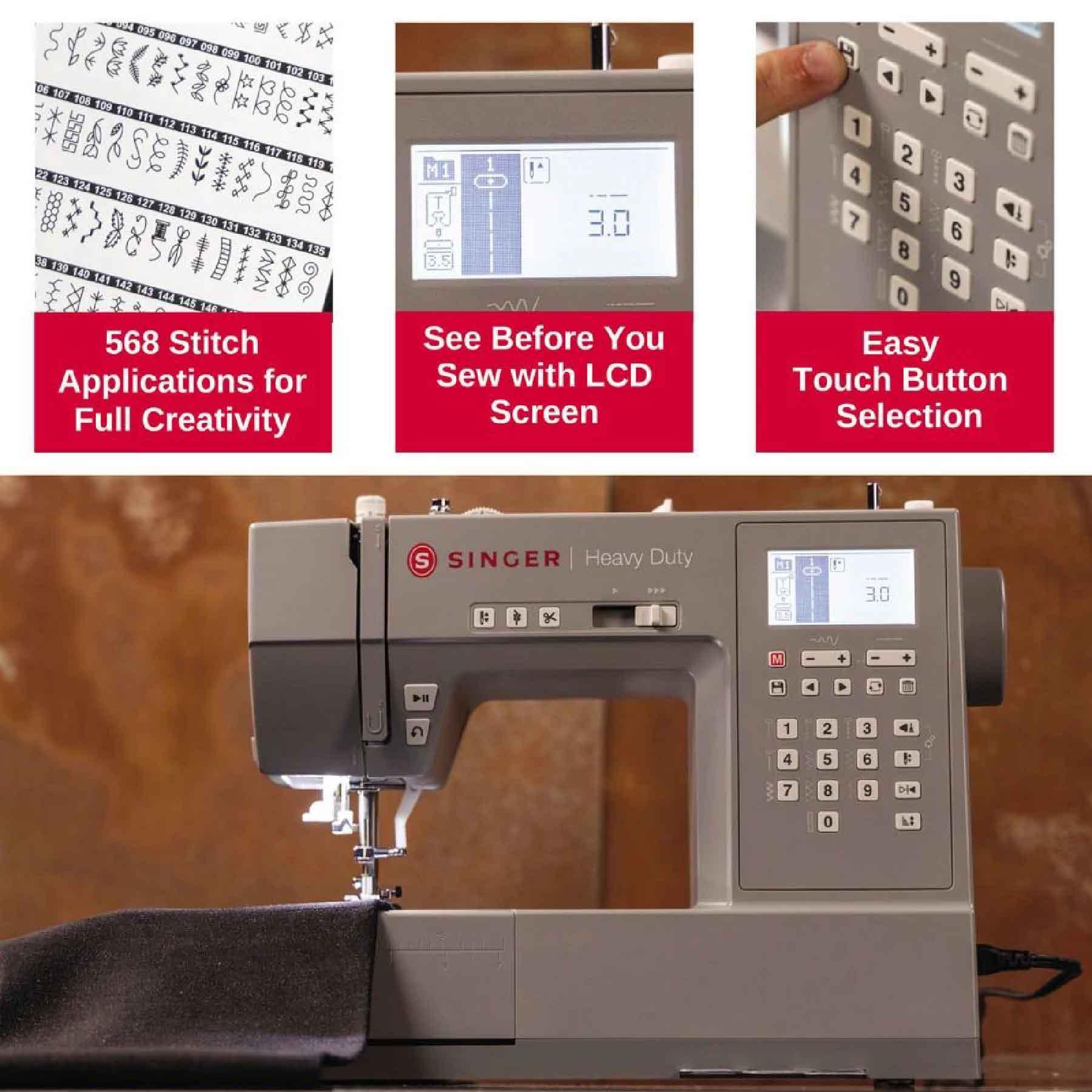 Applications of the Singer Heavy Duty 6800C Sewing Machine.