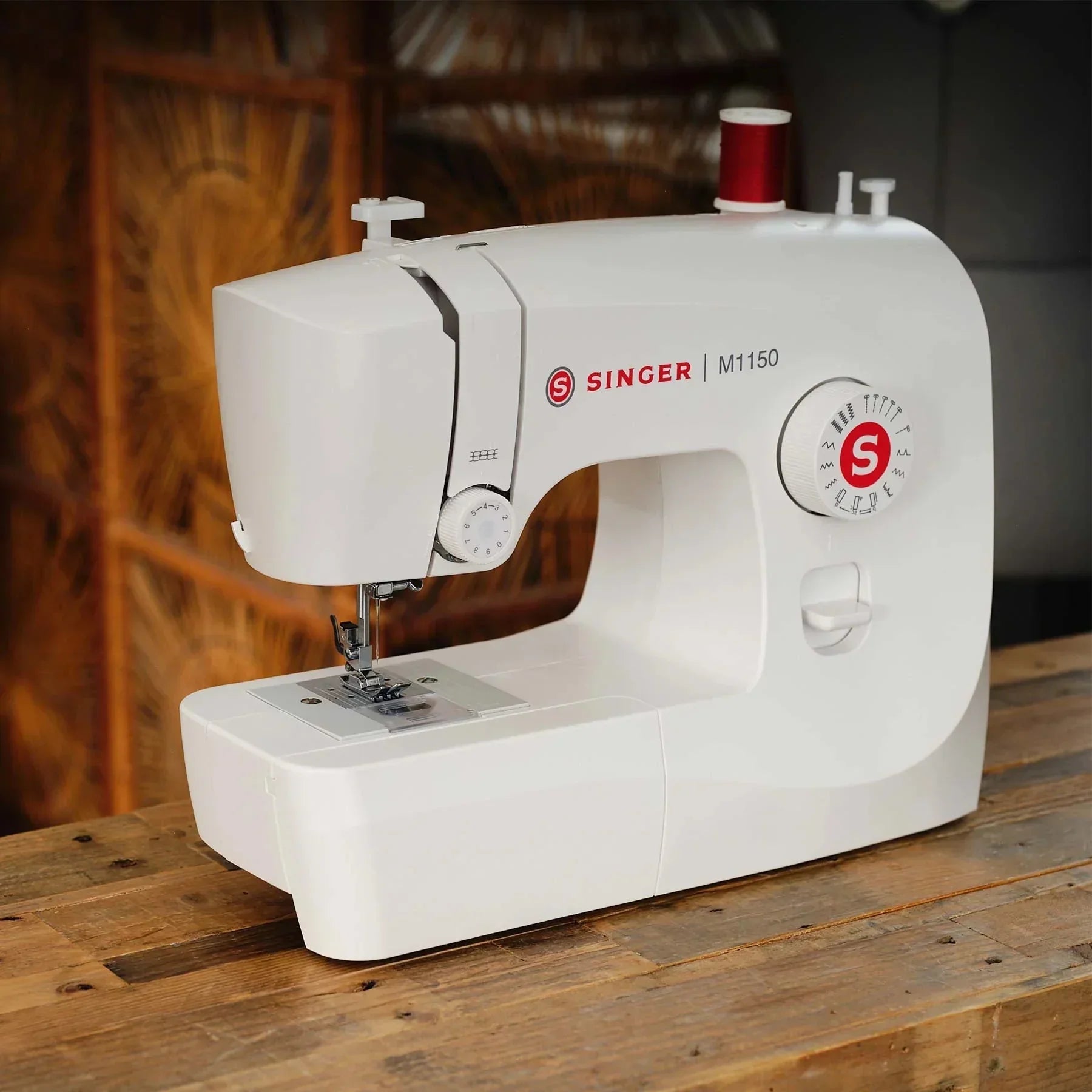 A sample of the Singer M1150 Sewing Machine.