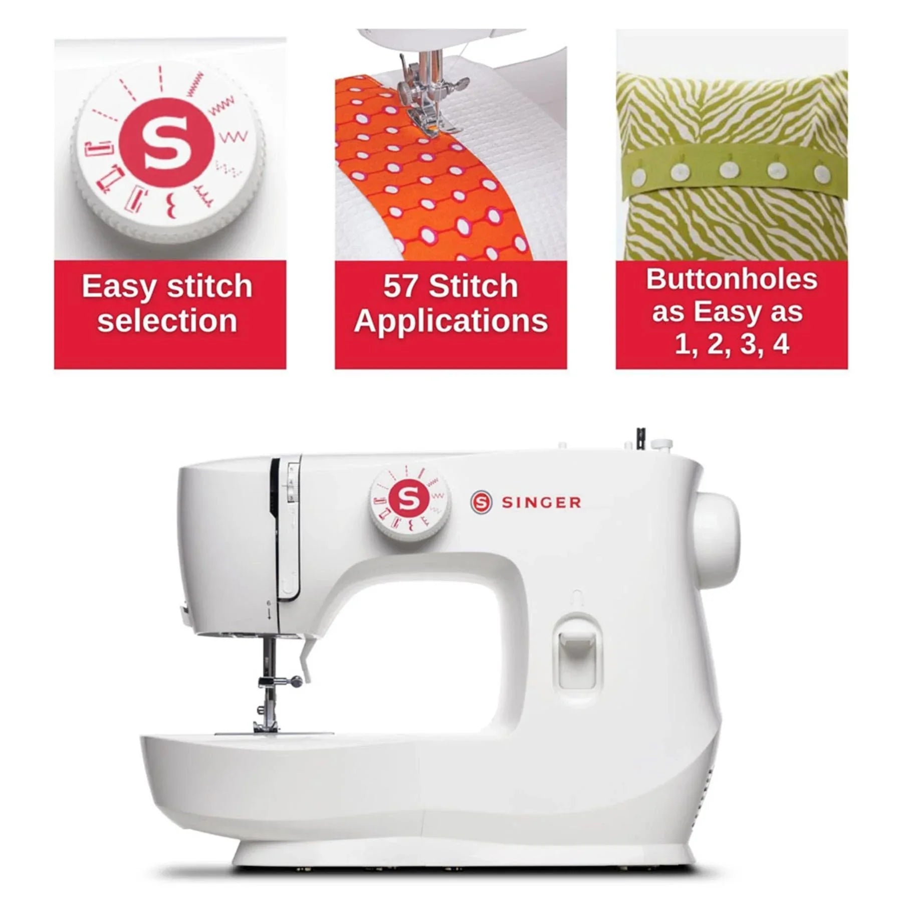 Features of SINGER® MX60 Sewing Machine.