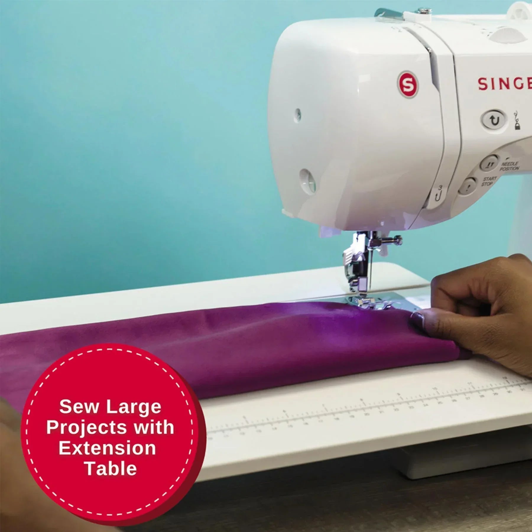 A Sample of the SINGER Patchwork 7285Q Sewing & Quilting Machine.