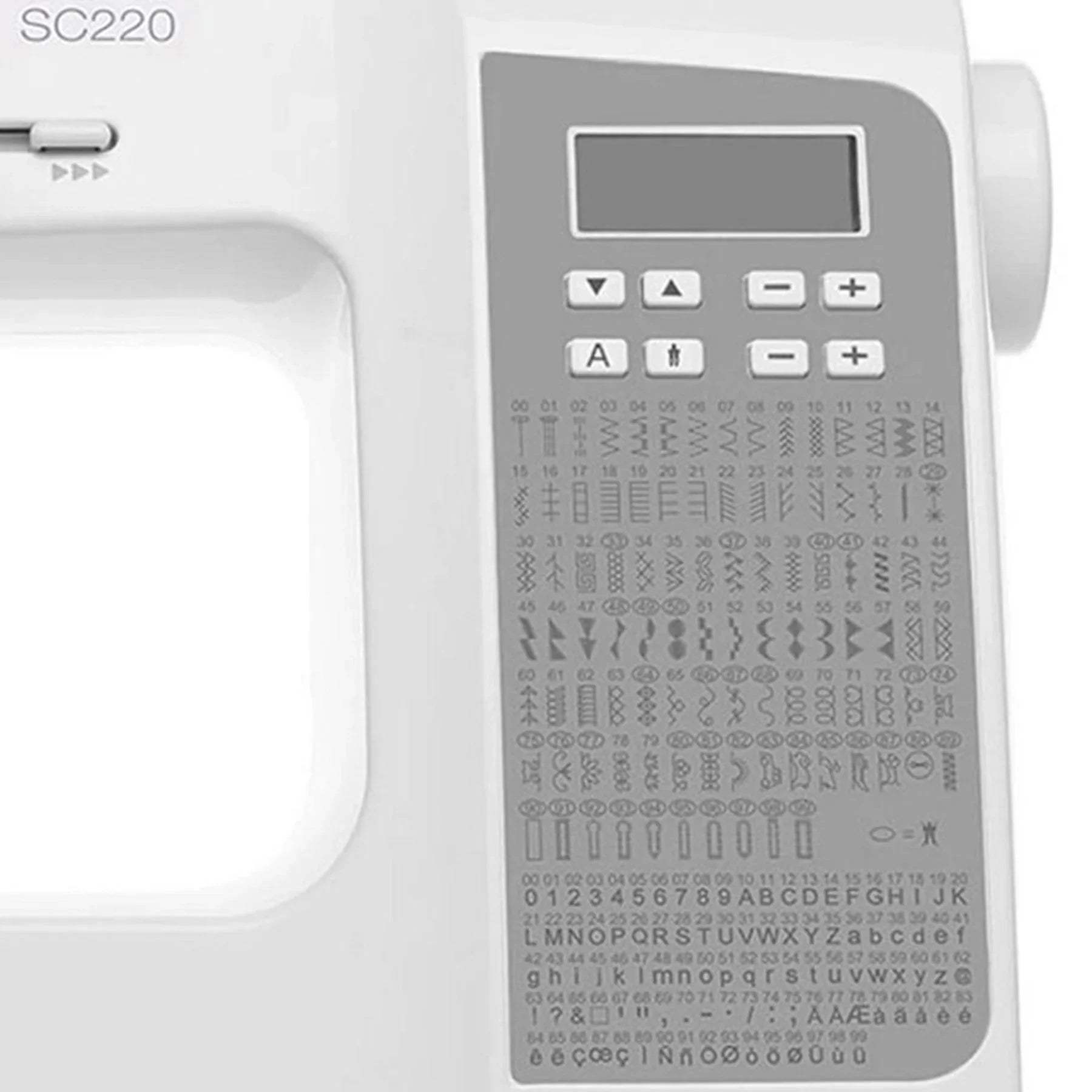 A sample of SINGER SC220 Sewing Machine.