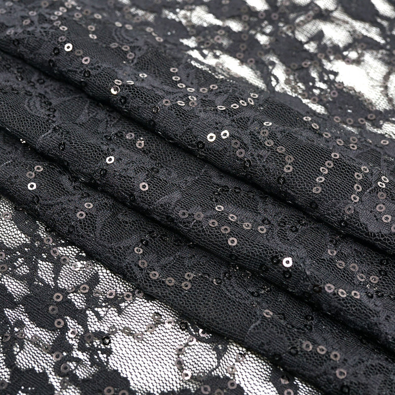 Sophia Stretch Lace Sequin | Blue Moon Fabrics