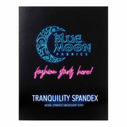 A sample color card for Tranquility Spandex Modal Spandex Sweatshirt Terry, featuring all fabric color options in swatches.