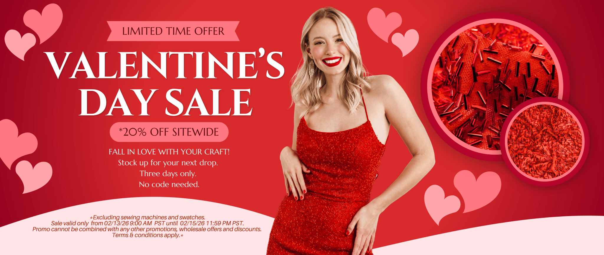 Valentines Day Sale Banner