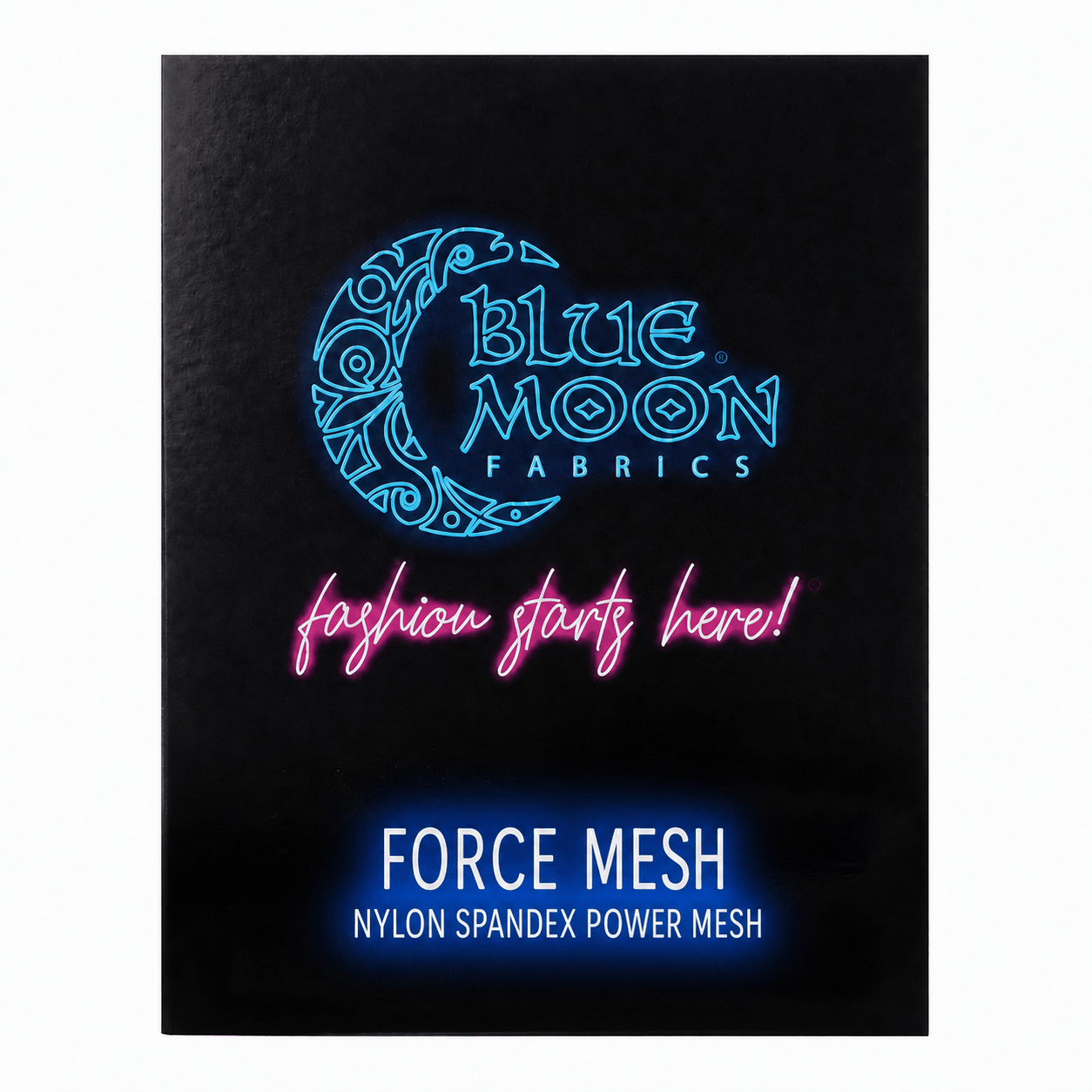 Carta de colores de la malla de fuerza | Blue Moon Fabrics