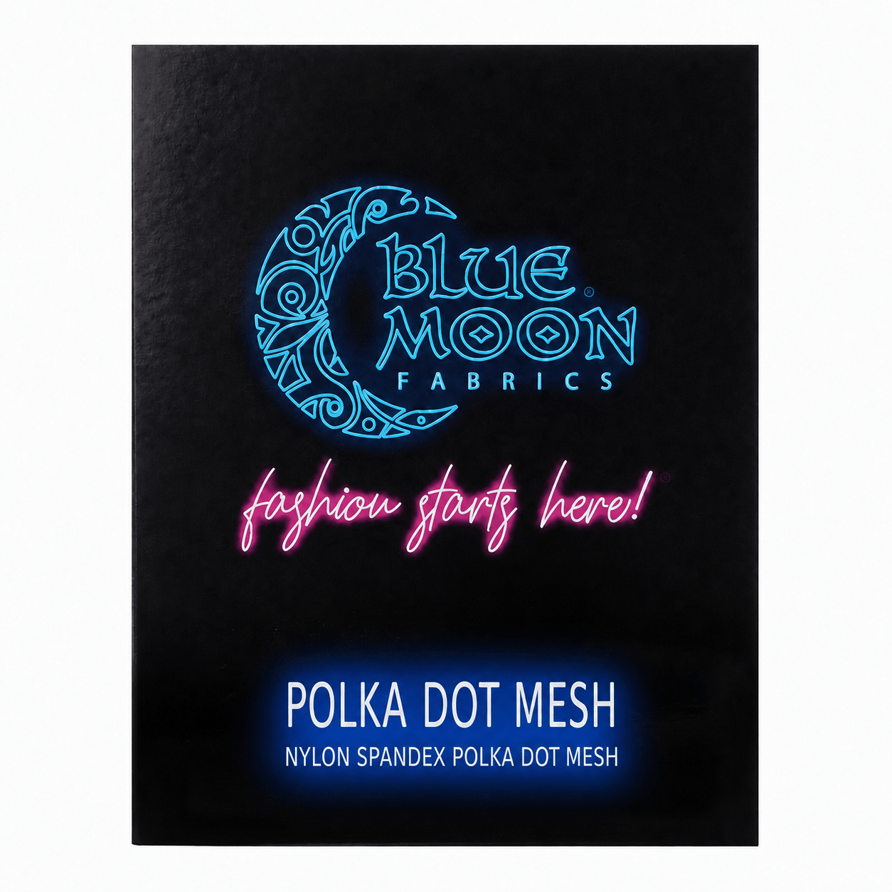 Tonal Polka Dot Stretch Mesh Color Card | Blue Moon Fabrics
