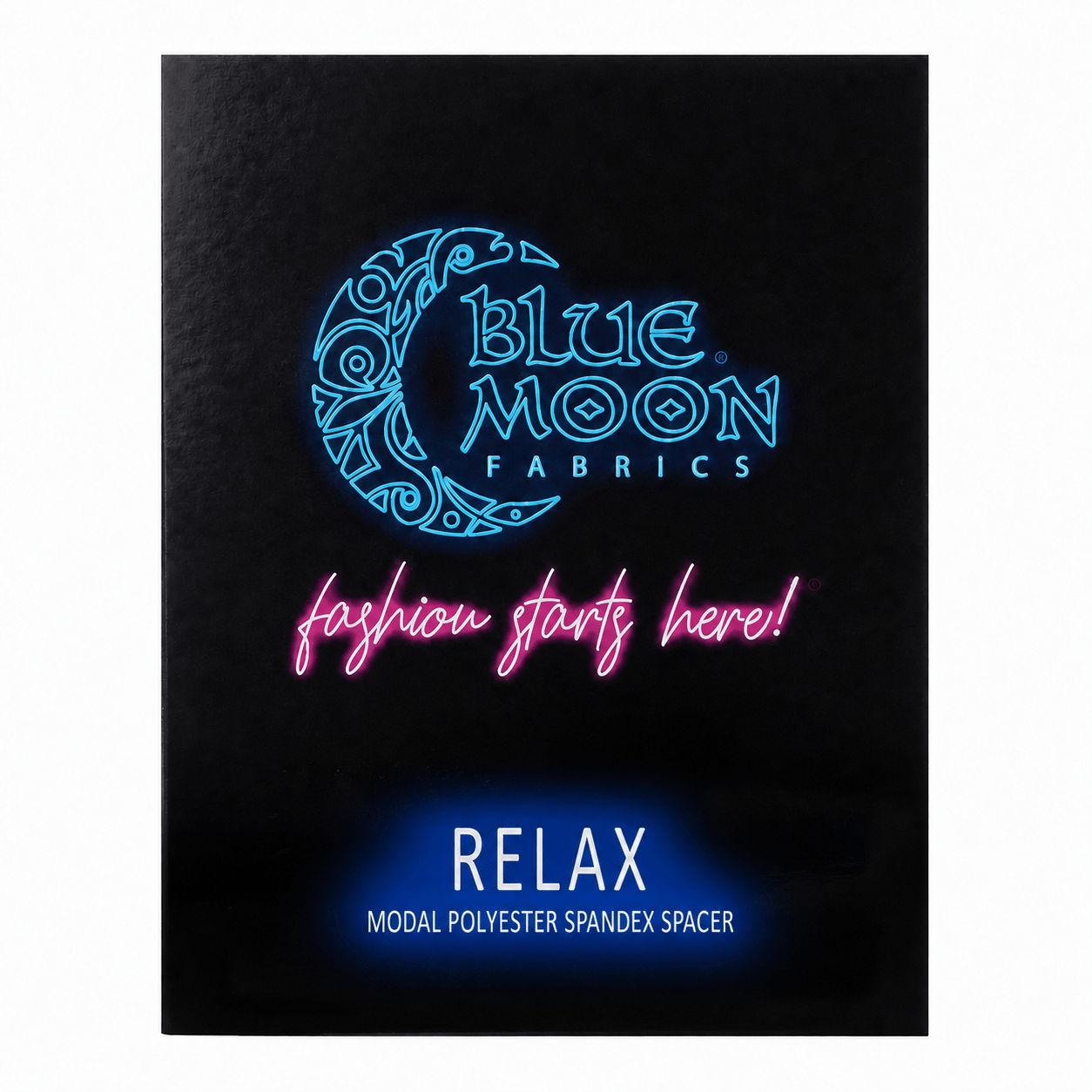 Relax Modal Polyester Spandex Spacer Color Card | Blue Moon Fabrics