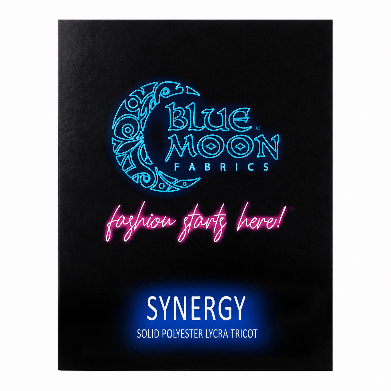 Synergy Polyester Lycra Color Card | Blue Moon Fabrics
