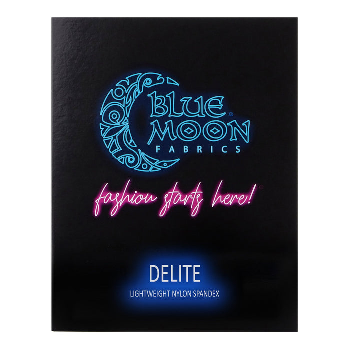Front view of a Delite Lightweight Nylon Spandex Color Card.