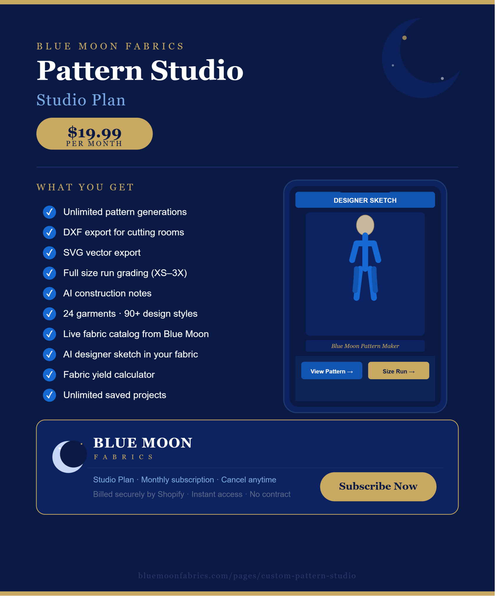 Pattern Studio — Studio Plan