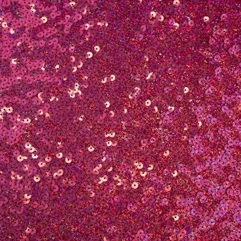 Luxe Stretch Confetti Sequin Dot Fabric Red 25 yard bolt