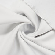 A swirled piece of Brushed Polyester Spandex Tricot White (PFP)