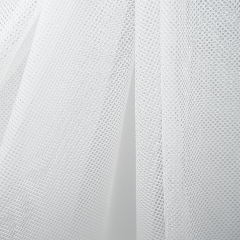 Sport Mesh White Polyester Mesh Netting 58 Wide Fabric by the Yard  (6864T-4L)
