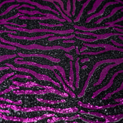 A flat sample of Felix Zebra Mesh Sequin