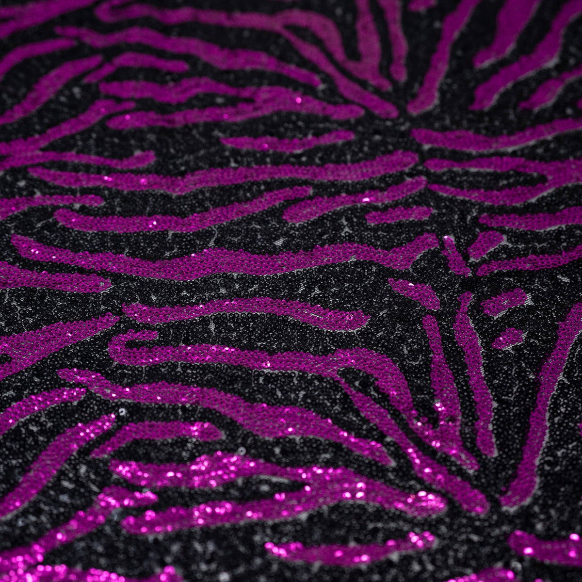 A flat sample of Felix Zebra Mesh Sequin