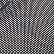 A flat sample of forte flair mesh in the color black.