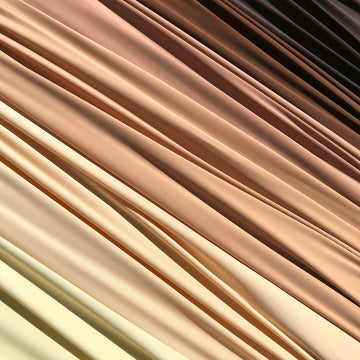 A flat sample of matte nylon spandex in  nude colors available at blue moon fabrics.