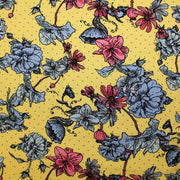 A flat sample of Dotted Poppy Printed Spandex.