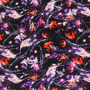 A flat sample of Fire And Ice Printed Spandex.