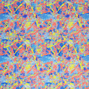 A flat sample of Stamped Trees Printed Spandex.