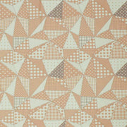 A flat sample of Swiss Dot Pyramids Printed Spandex.