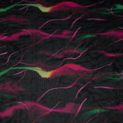 Detailed shot of Neon Northern Lights Printed Power Mesh 