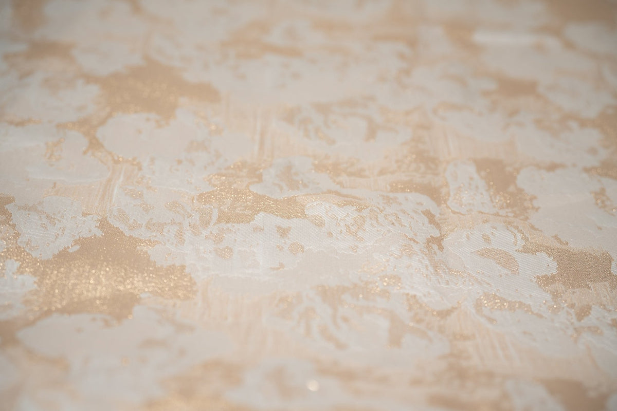 Detailed shot of Peachy Clouds Metallic Brocade.