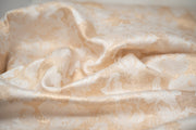 Detailed shot of Peachy Clouds Metallic Brocade.