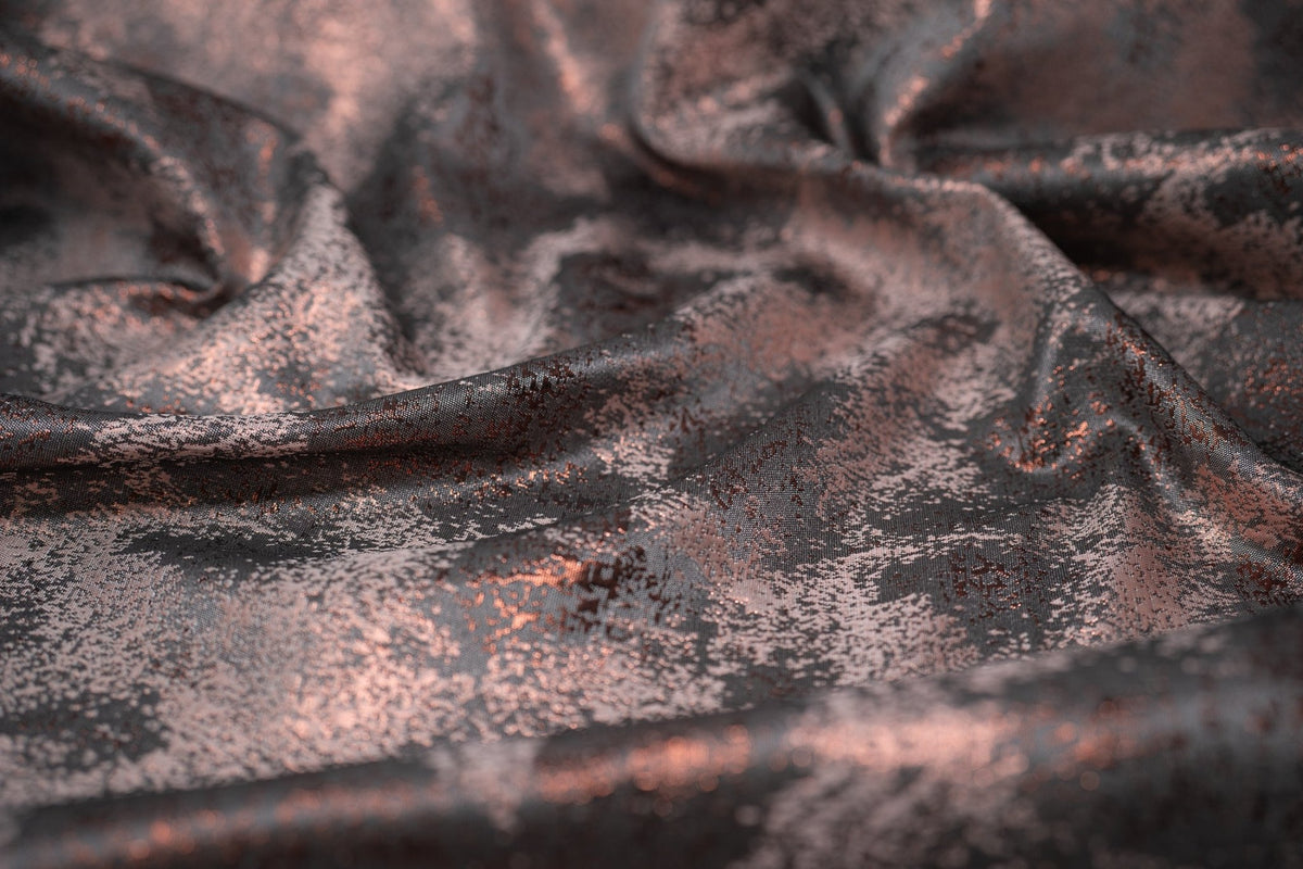 Detailed shot of Pink Passion Metallic Brocade.