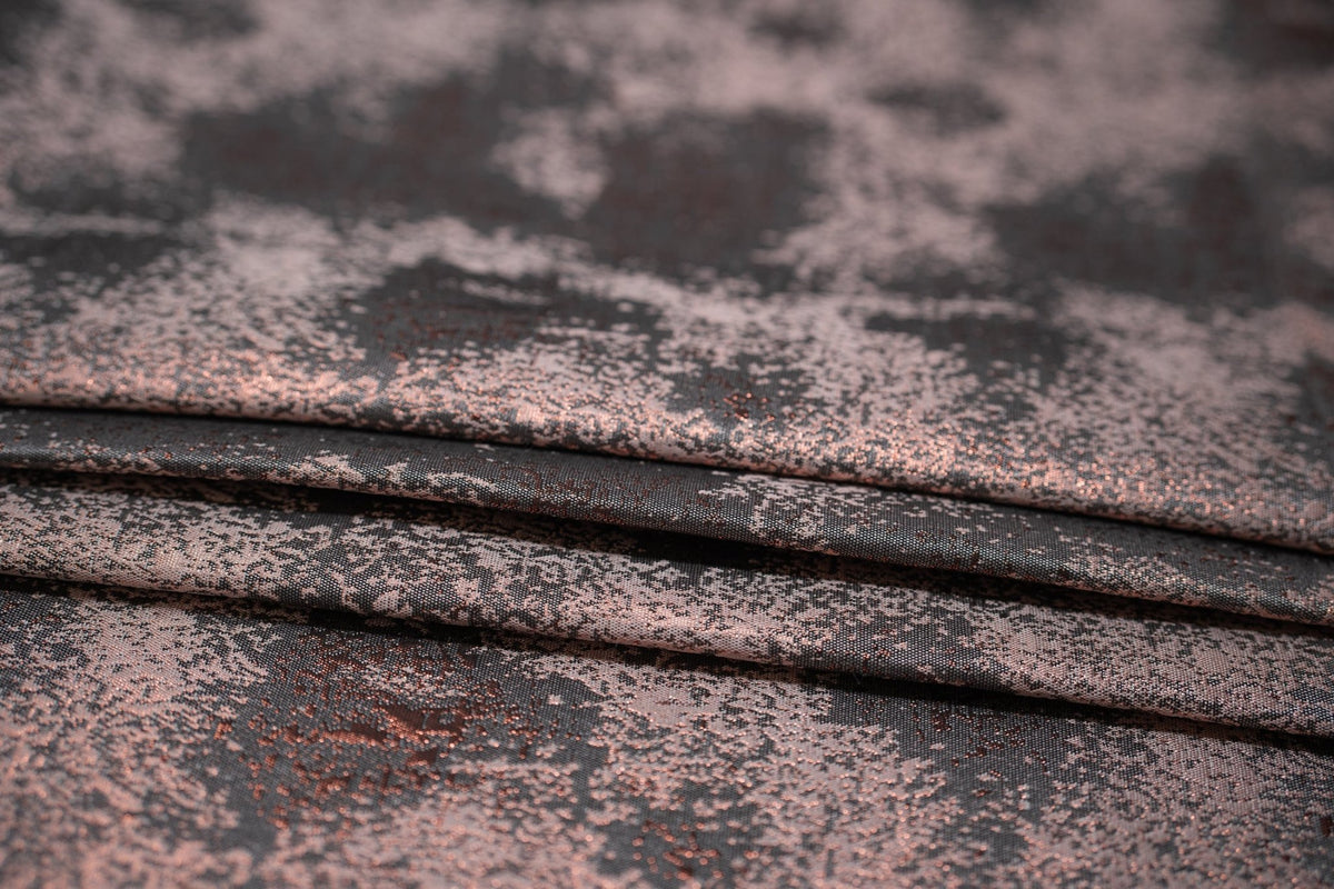 Detailed shot of Pink Passion Metallic Brocade.