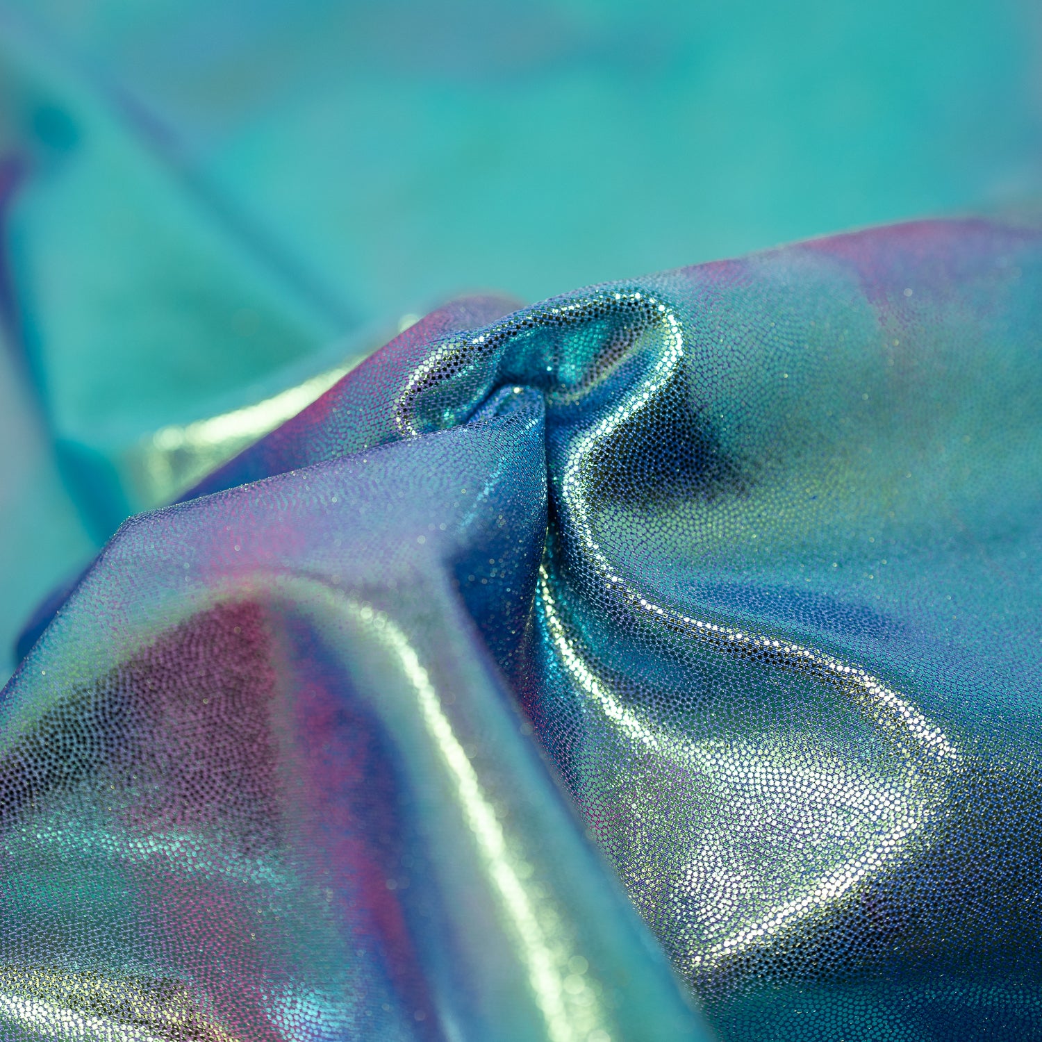Snow Cone Foiled Spandex | Blue Moon Fabrics