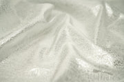 Detailed shot of Snow Storm Metallic Brocade.