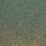 A flat sample of Stardust Chunky Glitter on Twill in the color Grey-Iridescent